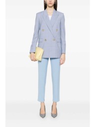 hugo boss γυναικείο παντελόνι μονόχρωμο cropped straight fit `hetana-1` - 50533904 σιελ