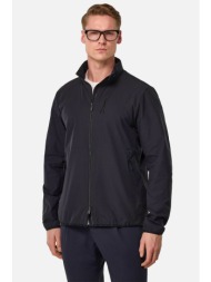 boggi milano ανδρικό bomber jacket αδιάβροχο με ψηλό λαιμό - bo25p068301 μπλε σκούρο
