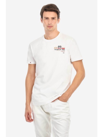 la martina ανδρικό t-shirt με lettering στο στήθος και στο