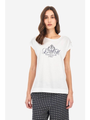 la martina γυναικείο t-shirt με graphic logo print και