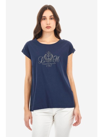 la martina γυναικείο t-shirt με graphic logo print και