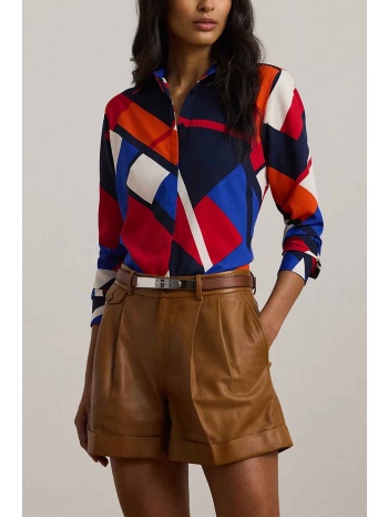 lauren ralph lauren γυναικείο πουκάμισο crepe με print σε προσφορά