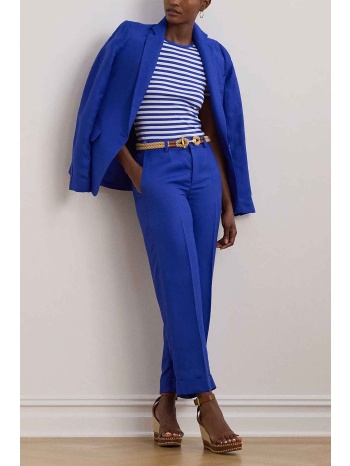 lauren ralph lauren γυναικείο παντελόνι cropped με λινάρι 