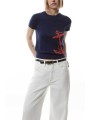 lauren ralph lauren γυναικεία μπλούζα πλεκτή με σχέδιο - 200957579001 μπλε σκούρο