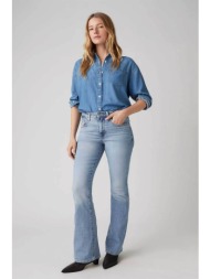 levi`s® γυναικείο τζιν παντελόνι ψηλόμεσο πεντάτσεπο slim bootcut fit `726™` - a34100027 denim blue 