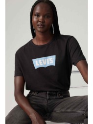 levi`s® γυναικείο t-shirt με logo print standard fit `graphic iconic` - a88020039 μαύρο