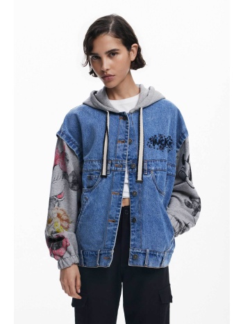 desigual γυναικείo denim jacket με κουκούλα `minnie`  σε προσφορά