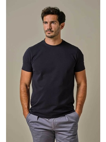 profuomo ανδρικό t-shirt πικέ μονόχρωμο normal fit 