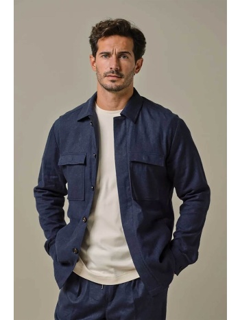profuomo ανδρικό κοτλέ overshirt με τσέπη normal fit 