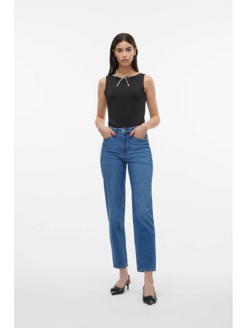 vero moda γυναικείο τζιν παντελόνι ψηλόμεσο πεντάτσεπο mom
