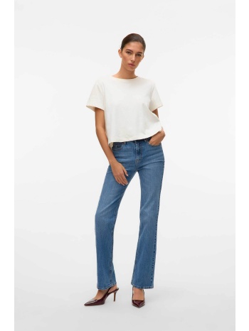 vero moda γυναικείο τζιν παντελόνι ψηλόμεσο πεντάτσεπο
