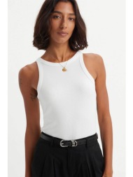 levi`s® γυναικείο αμάνικο τοπ ribbed slim fit `dreamy` - a73260001 λευκό