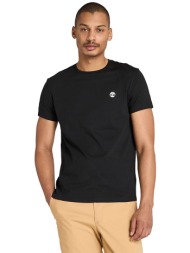 timberland σετ ανδρικά t-shirts με λογότυπο slim fit `dunstan river` (3 τεμάχια) - tb0a6gh10011 μαύρ