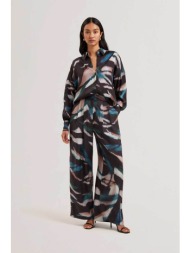 ted baker γυναικείο παντελόνι με εμπριμέ σχέδιο `ulipa` - 278271 μαύρο
