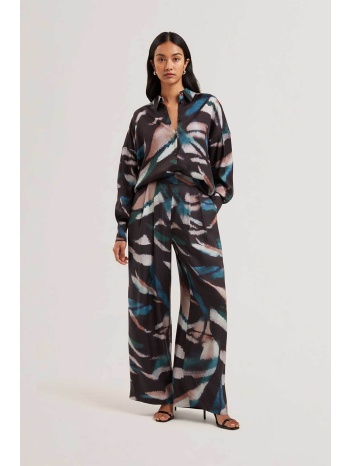 ted baker γυναικείο παντελόνι με εμπριμέ σχέδιο `ulipa`  σε προσφορά
