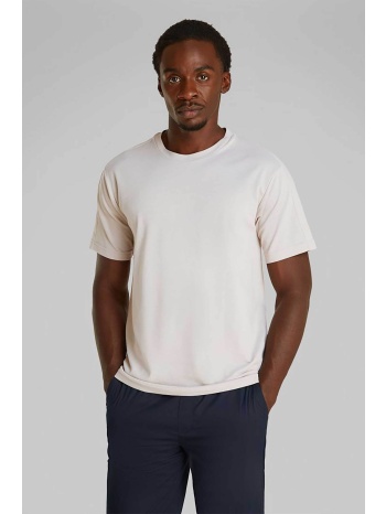 calvin klein ανδρικό t-shirt πικέ μονόχωμο regular fit 