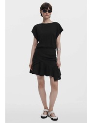 desigual γυναικείο φόρεμα mini με δαντέλα κιπούρ `vilna` - 25swvk21 μαύρο
