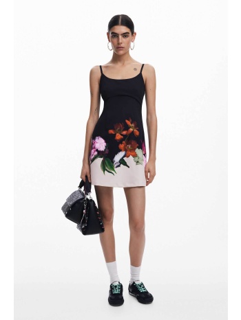 desigual γυναικείο φόρεμα mini με print `le mans` 