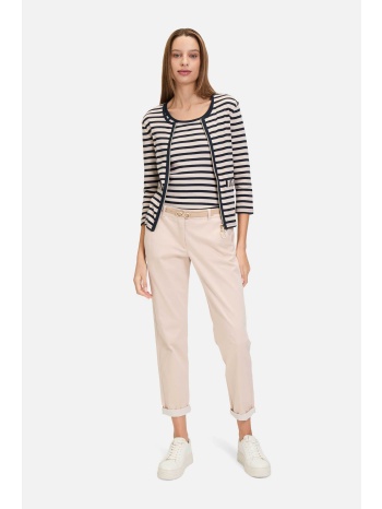 betty barclay γυναικείο παντελόνι chino cropped με ζώνη