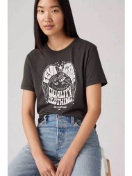 levi`s® γυναικείο t-shirt με graphic print standard fit `graphic iconic` - a88020042 μαύρο