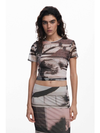desigual γυναικείο t-shirt με all-over print `delaware`  σε προσφορά
