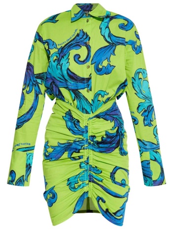 versace jeans couture γυναικείο mini φόρεμα με print 