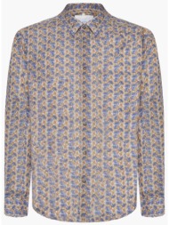 seinse ανδρικό πουκάμισο με εμπριμέ σχέδιο - ce1024ss 125 μπεζ