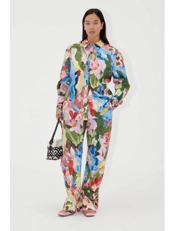 stine goya γυναικείο παντελόνι με floral print `loves me