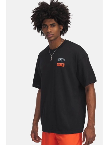 under armour ανδρικό t-shirt με logo print loose fit 