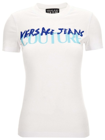 versace jeans couture γυναικείο t-shirt με logo print  σε προσφορά