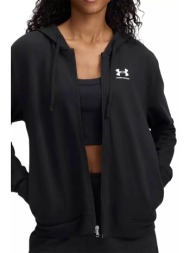 under armour γυναικεία ζακέτα φούτερ με κουκούλα regular fit - 6005509 μαύρο