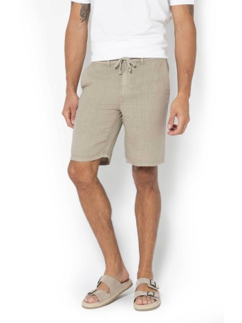 the bostonians ανδρική λινή βερμούδα chino regular fit 