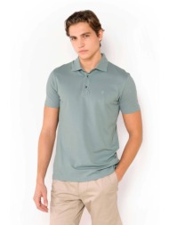the bostonians ανδρική μπλούζα πόλο πικέ κοντομάνικη μονόχρωμη regular fit `tech` - ps1295 πράσινο α