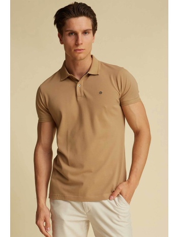 dors ανδρική πικέ μπλούζα πόλο με κεντημένο λογότυπο 