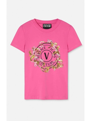versace jeans couture γυναικείο t-shirt με print `crystal σε προσφορά