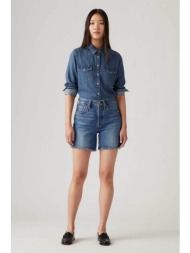 levi`s® γυναικείο denim σορτς ψηλόμεσο πεντάτσεπο vintage fit `501®` - 858330053 denim blue