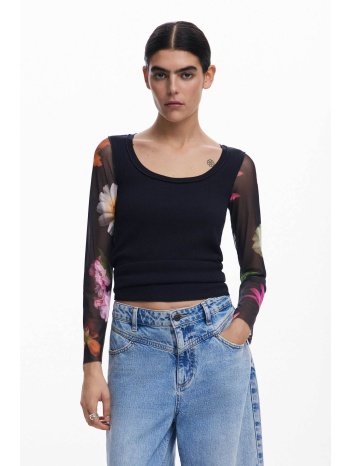 desigual γυναικεία μπλούζα με floral print `flint`  σε προσφορά