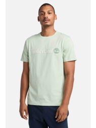 timberland ανδρικό t-shirt με λογότυπο regular fit `kennebec river linear logo` - tb0a5upqene1 πράσι