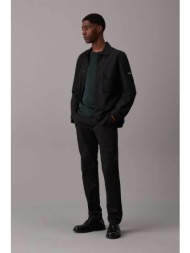 calvin klein ανδρικό παντελόνι chino stretch σατέν slim fit - k10k113429 μαύρο