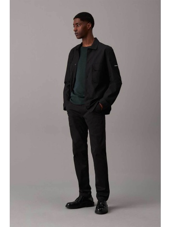 calvin klein ανδρικό παντελόνι chino stretch σατέν slim fit σε προσφορά