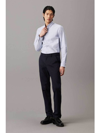 calvin klein ανδρικό παντελόνι chino stretch σατέν slim fit σε προσφορά