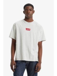 levi`s® ανδρικό t-shirt μονόχρωμο με λογότυπο relaxed fit - 0008c0006 γκρι