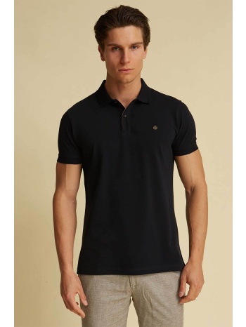 dors ανδρική πικέ μπλούζα πόλο με κεντημένο λογότυπο 