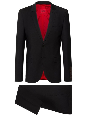 hugo boss ανδρικό κοστούμι slim fit - 50500239 μαύρο