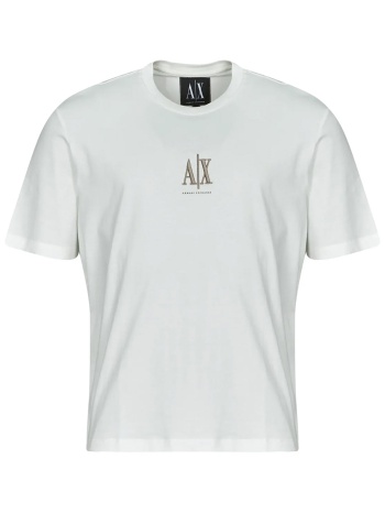 armani exchange ανδρικό t-shirt μονόχρωμο με λογότυπο