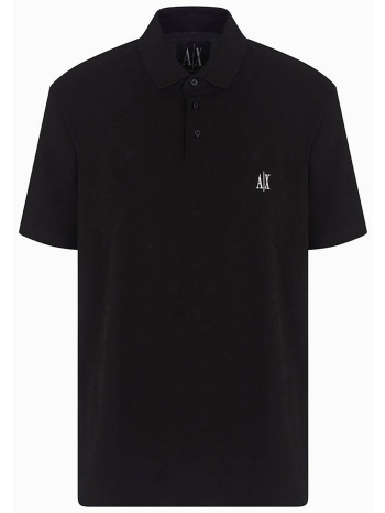 armani exchange ανδρική μπλούζα πόλο μονόχρωμη regular fit