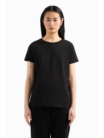 armani exchange γυναικείο t-shirt μονόχρωμο με logo print
