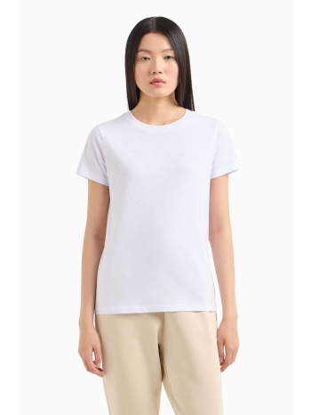 armani exchange γυναικείο t-shirt μονόχρωμο με logo print