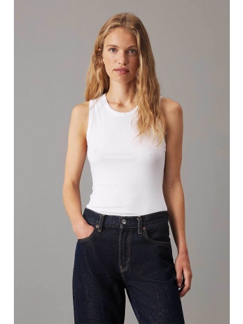 calvin klein γυναικείο αμάνικο τοπ ribbed slim fit 