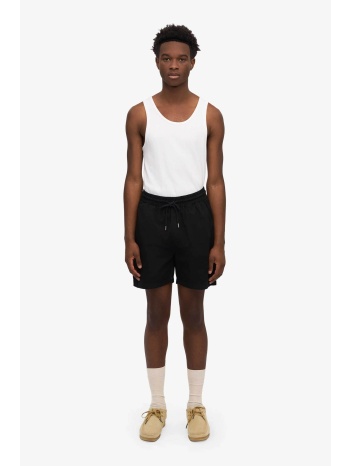 colorful standard ανδρική βερμούδα μονόχρωμη με ελαστική